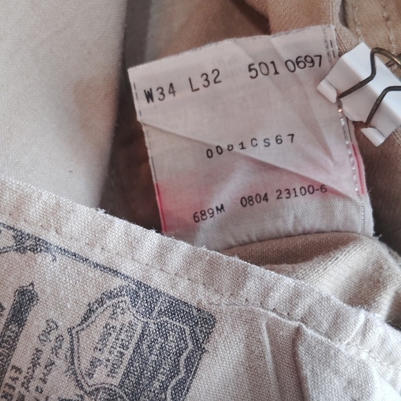 Levi's 501 Button Fly Denim Size 34 X 32 - Picture 11 of 16